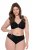 Ulla Popken 853040 Boxers en dentelle Noir - Culottes - 