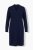 Ulla Popken 853077 Robe en maille à manches longues Bleu marine - Robes en maille - 