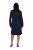 Ulla Popken 853077 Robe en maille à manches longues Bleu marine - Robes en maille - 