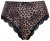 Ulla Popken 853106 Strings à imprimé animal Noir - Culottes - 