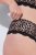 Ulla Popken 853106 Strings à imprimé animal Noir - Culottes - 