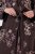 Ulla Popken 853204 Peignoir fleuri Marron - Robes de chambre & peignoirs - 