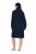 Ulla Popken 853353 Robe d'intérieur à capuche Bleu marine - Pyjamas/vêtements de détente - 
