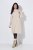 Ulla Popken 853504 Robe en maille à manches longues et col roulé Blanc cassé - Robes en maille - 