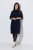 Ulla Popken 853504 Robe en maille à col roulé Bleu marine - Robes - Robes pour toutes les tailles