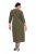 Ulla Popken 853510 Robe mi-longue à poches Kaki - Robes midi - Robes midi grande taille