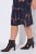 Ulla Popken 853590 Robe en jersey imprimée à manches 3/4 Bleu marine - Robes - Robes pour toutes les tailles