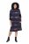 Ulla Popken 853590 Robe en jersey imprimée à manches 3/4 Bleu marine - Robes - Robes pour toutes les tailles