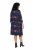 Ulla Popken 853590 Robe en jersey imprimée à manches 3/4 Bleu marine - Robes - Robes pour toutes les tailles