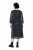 Ulla Popken 853620 Robe mi-longue à imprimé animal et manches 3/4 Noir - Robes midi - Robes midi grande taille