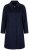 Ulla Popken 853646 Manteau en laine à col chemise Bleu marine - Manteaux - Manteaux femme grande taille