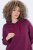 Ulla Popken 853652 Robe sweat à manches longues et capuche Rouge baie - Robes - Robes pour toutes les tailles