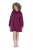 Ulla Popken 853652 Robe sweat à manches longues et capuche Rouge baie - Robes - Robes pour toutes les tailles