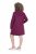 Ulla Popken 853652 Robe sweat à manches longues et capuche Rouge baie - Robes - Robes pour toutes les tailles