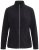 Ulla Popken 853668 Veste polaire à col montant Noir - Vêtements en laine polaire - 