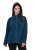 Ulla Popken 853668 Veste polaire à col montant Pétrole - Vêtements en laine polaire - 