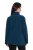 Ulla Popken 853668 Veste polaire à col montant Pétrole - Vêtements en laine polaire - 