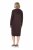Ulla Popken 853669 Robe en maille à manches longues et capuche Brun acajou - Robes en maille - 