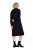Ulla Popken 853669 Robe sweat à manches longues et capuche Bleu marine - Robes sweat - 