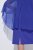 Ulla Popken 853675 Robe en mousseline à manches 3/4 Bleu - Robes de soirée - Robes de soirée grande taille