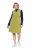 Ulla Popken 853697 Robe en velours côtelé sans manches à poches Vert clair - Robes d'été - Robes d'été grande taille