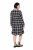 Ulla Popken 853728 Robe à carreaux et volants Noir - Robes - Robes pour toutes les tailles