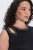 Ulla Popken 853766 Robe moulante sans manches à strass Noir - Robes d'été - Robes d'été grande taille