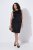 Ulla Popken 853766 Robe moulante sans manches à strass Noir - Robes d'été - Robes d'été grande taille