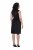 Ulla Popken 853766 Robe moulante sans manches à strass Noir - Robes d'été - Robes d'été grande taille