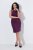 Ulla Popken 853766 Robe moulante à strass Prune - Robes de soirée - Robes de soirée grande taille