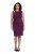 Ulla Popken 853766 Robe moulante à strass Prune - Robes de soirée - Robes de soirée grande taille