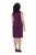 Ulla Popken 853766 Robe moulante à strass Prune - Robes de soirée - Robes de soirée grande taille
