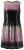 Ulla Popken 853768 Robe à sequins rayée Noir - Robes de soirée - Robes de soirée grande taille