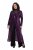 Ulla Popken 853770 Veste à sequins Prune - Vestes - Vestes femme grande taille