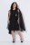 Ulla Popken 853774 Robe à volants Noir - Robes de soirée - Robes de soirée grande taille