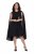 Ulla Popken 853774 Robe à volants Noir - Robes de soirée - Robes de soirée grande taille