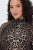 Ulla Popken 853788 Robe en mousseline à imprimé animal Marron clair - Robes maxi - Robes maxi grande taille