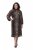 Ulla Popken 853788 Robe en mousseline à imprimé animal Marron clair - Robes maxi - Robes maxi grande taille