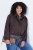 Ulla Popken 853792 Veste en suédine Marron - Vestes - Vestes femme grande taille