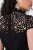 Ulla Popken 853808 Robe à manches courtes et col roulé Noir - Robes - Robes pour toutes les tailles