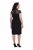 Ulla Popken 853808 Robe à manches courtes et col roulé Noir - Robes - Robes pour toutes les tailles