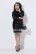 Ulla Popken 853810 Robe à sequins Noir - Robes de soirée - Robes de soirée grande taille