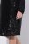 Ulla Popken 853871 Robe à sequins Noir - Robes de soirée - Robes de soirée grande taille