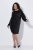 Ulla Popken 853871 Robe à sequins Noir - Robes de soirée - Robes de soirée grande taille