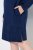 Ulla Popken 853877 Robe sweat fleurie Bleu marine - Robes - Robes pour toutes les tailles