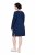 Ulla Popken 853877 Robe sweat fleurie Bleu marine - Robes - Robes pour toutes les tailles