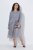Ulla Popken 853879 Robe mi-longue trapèze Gris - Robes midi - Robes midi grande taille
