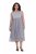 Ulla Popken 853879 Robe mi-longue trapèze Gris - Robes midi - Robes midi grande taille