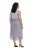 Ulla Popken 853879 Robe mi-longue trapèze Gris - Robes midi - Robes midi grande taille