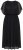 Ulla Popken 854031 Robe en mousseline à manches courtes Noir - Robes de soirée - Robes de soirée grande taille